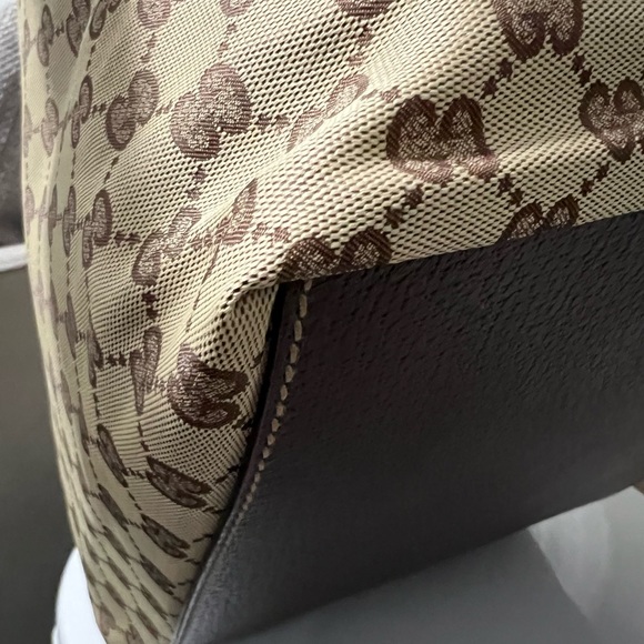 💯 Authentic GUCCI Web Zip Tote GG Canvas - Picture 7 of 16